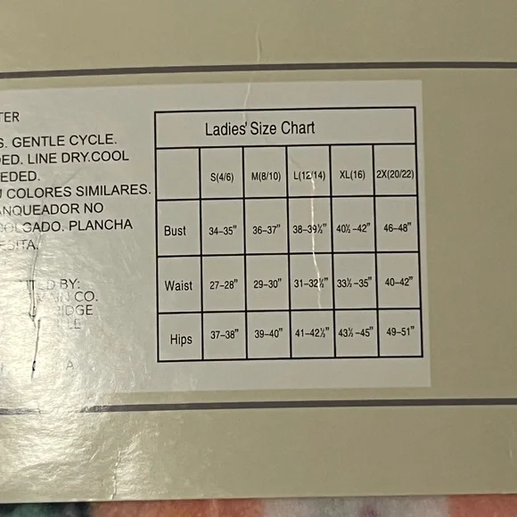 Bobbie Brooks Pink and Blue Pajama Set - Picture 3 of 3